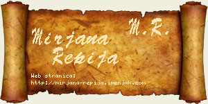 Mirjana Repija vizit kartica
